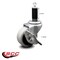 Service Caster 2 Inch Thermoplastic Rubber Wheel 1-1/8 Inch Expanding Stem Caster with Brake SCC-EX05S210-TPRS-SLB-118 - alternate 4
